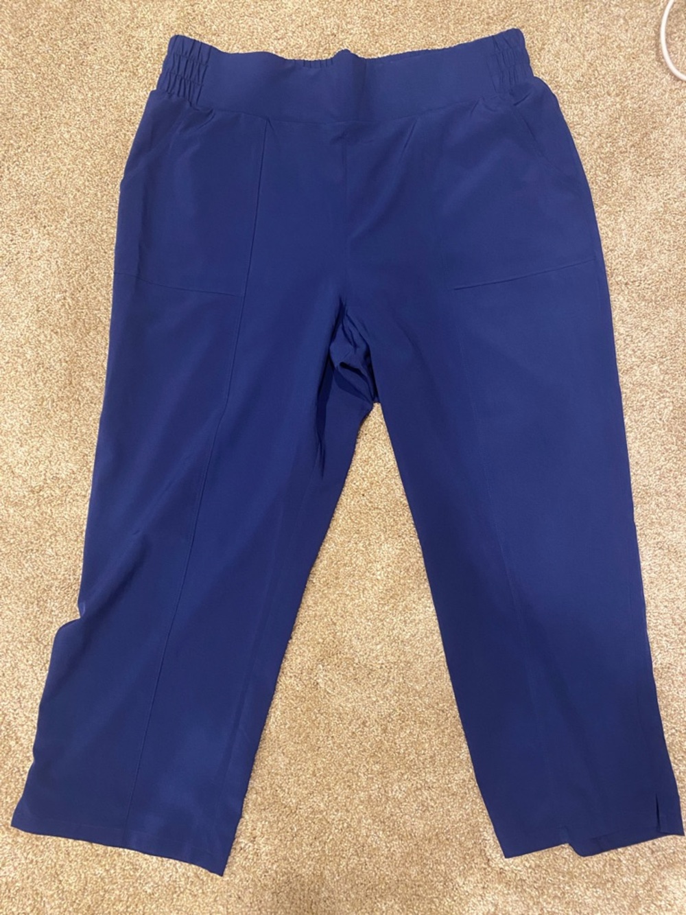 croft & barrow Navy Pull-On Crop Pants